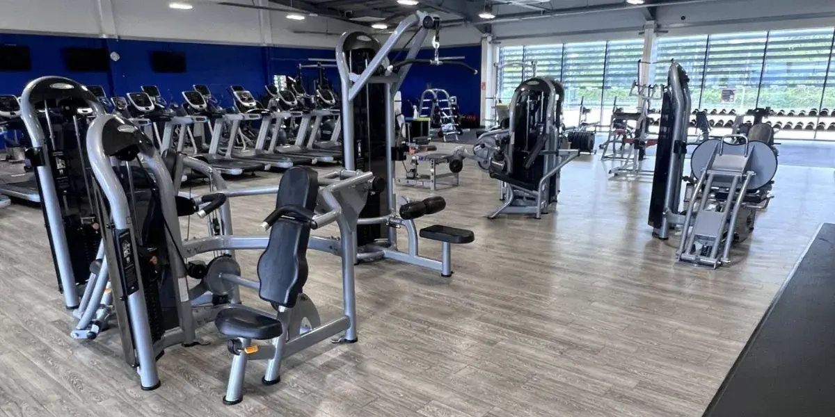 Places gym inside equipment
